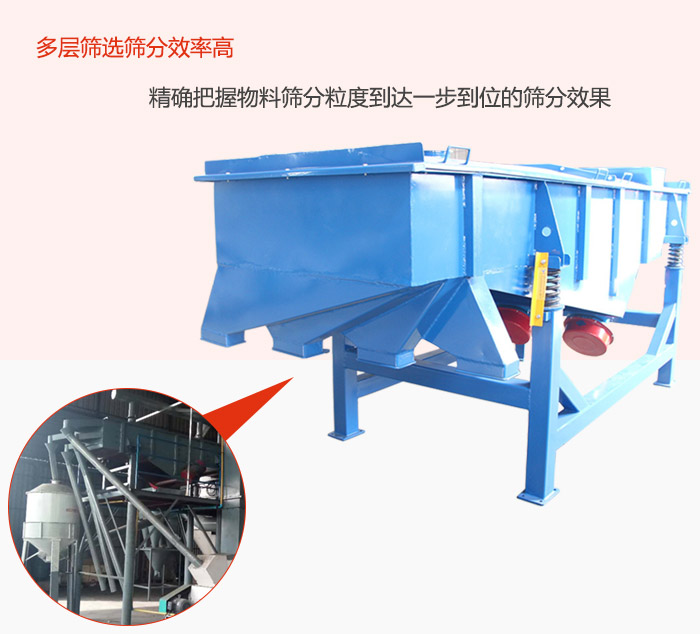 多層篩選篩分更高效，精度把握物料篩分粒度到達一步到位的篩分效果。
